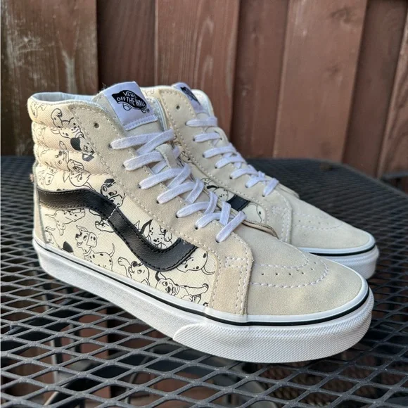 Vans x Disney 101 Dalmatians Sk8 Hi in women’s size Very rare and  limited!